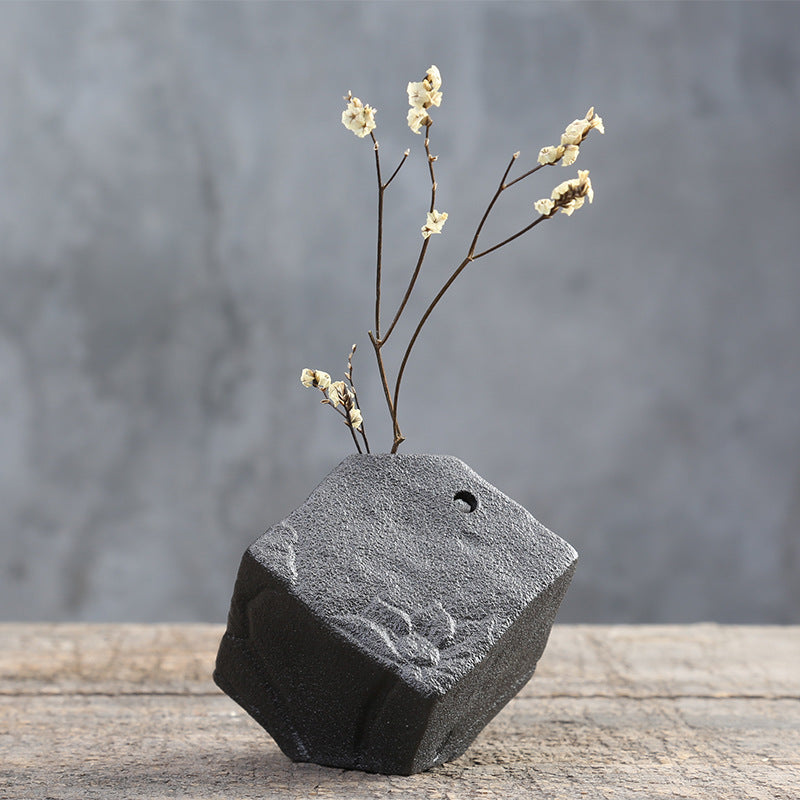 Zen Stoneware Flower Vase