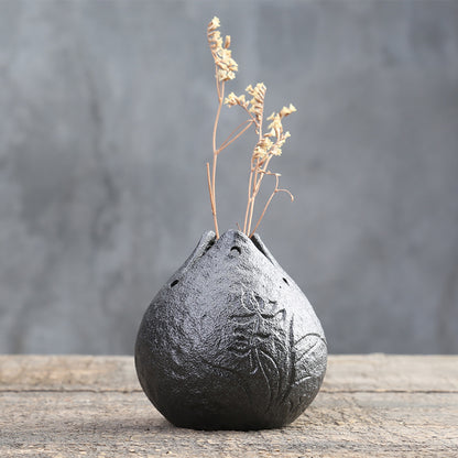 Zen Stoneware Flower Vase