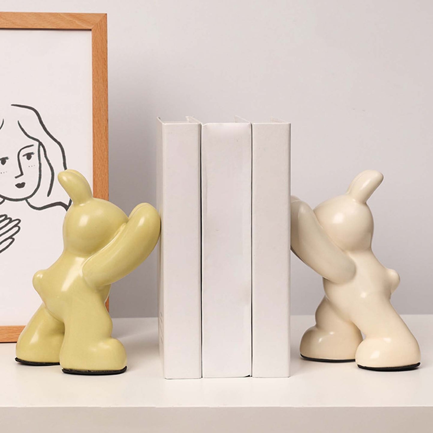 Ceramic Book Ends
